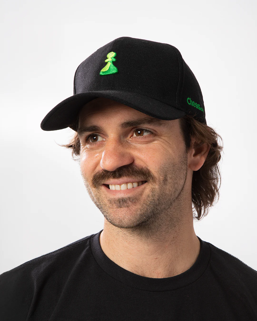 Essentials Collection Black Curved Snapback - Image 4