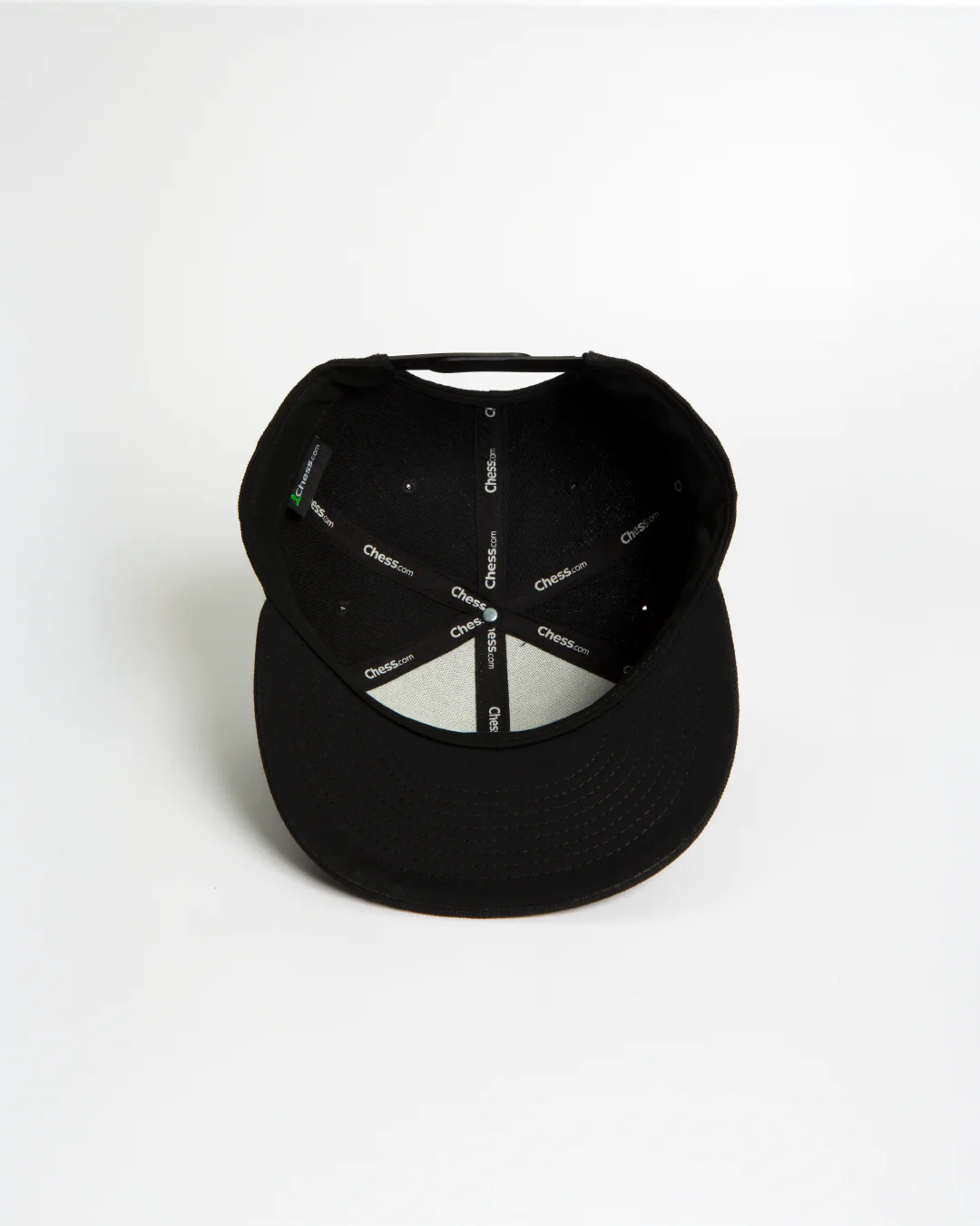 Essentials Collection Black Flat Brim Snapback - Image 3