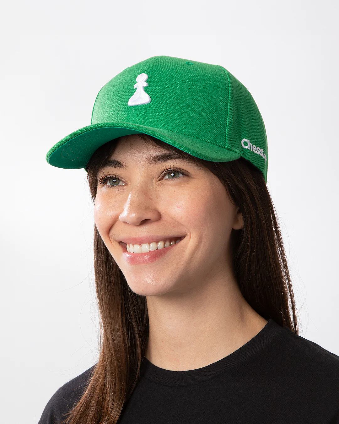 Essentials Collection Green Curved Snapback - Image 4