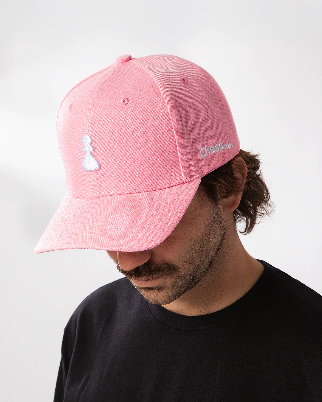 Essentials Collection Pink Curved Snapback - Image 4