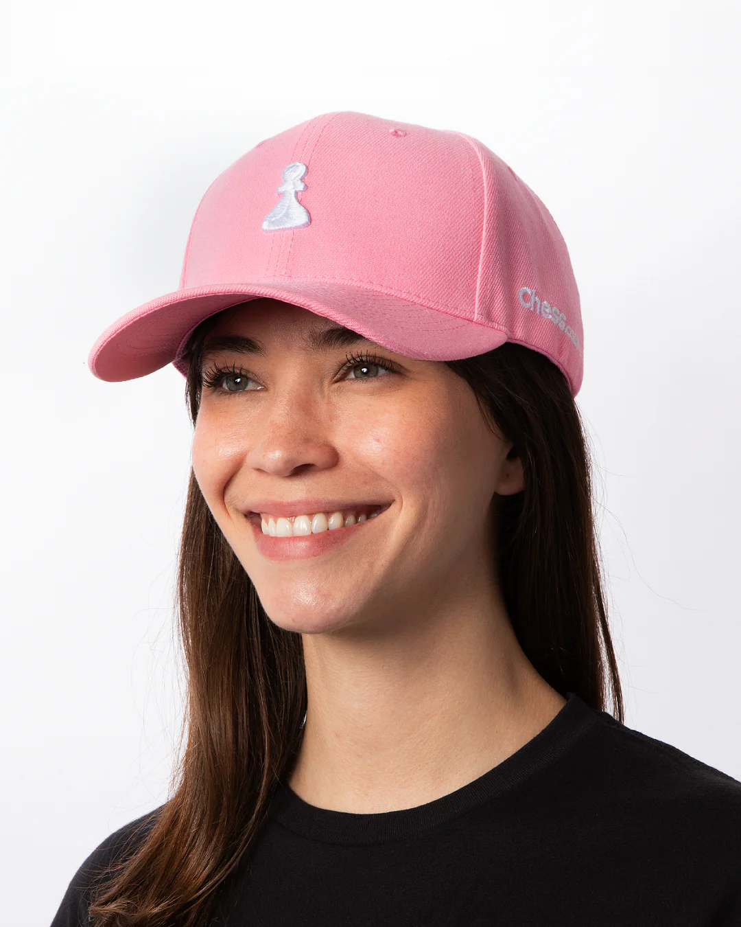 Essentials Collection Pink Curved Snapback - Image 5