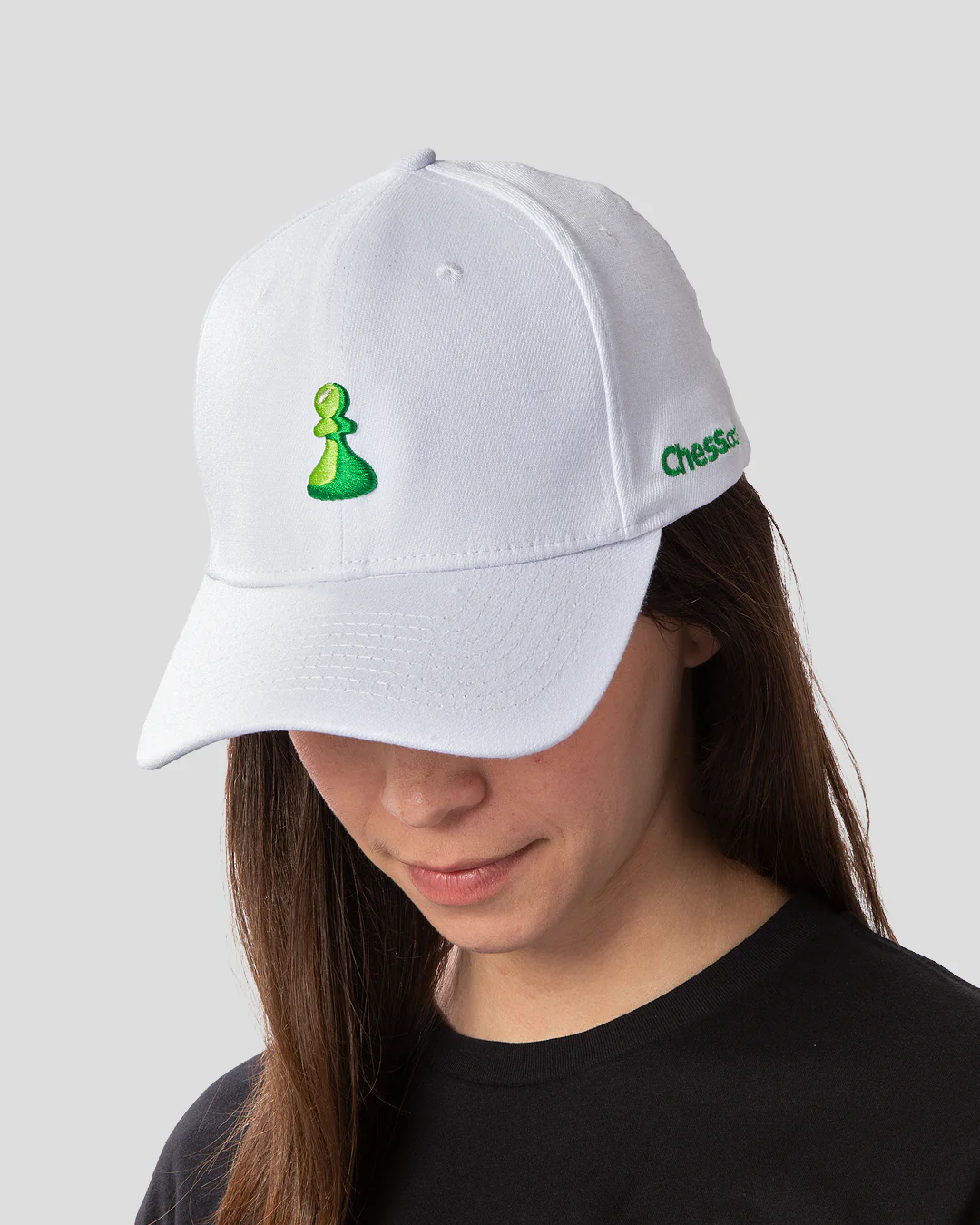 Essentials Collection White Curved Snapback - Image 4