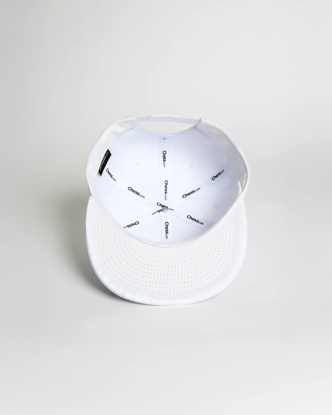 Essentials Collection White Flat Brim Snapback - Image 3